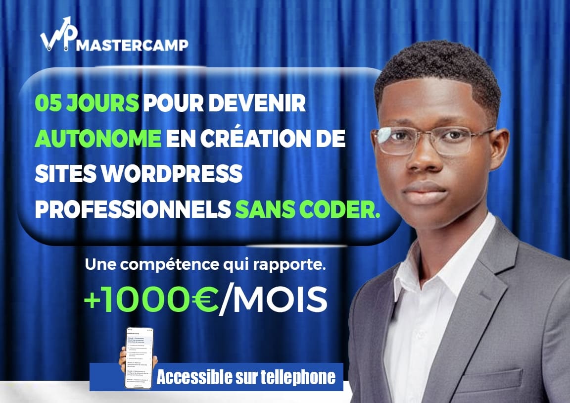 Deviens autonome dans la création de sites professionnels avec WordPress.